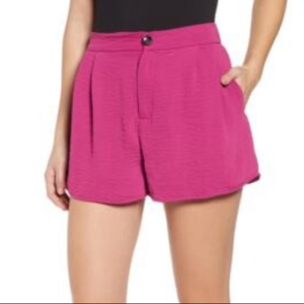 CODE X MODE Pleat Front Lined Shorts Side Pockets